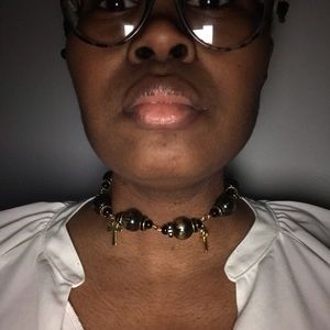 black ankh choker